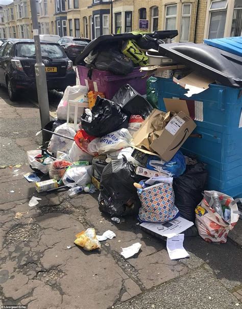 Fly Tipping And Overflowing Bins In Manchester And Liverpool As