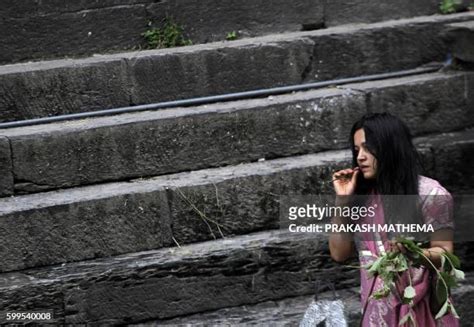 Ritual Holy Bath Bagmati River Bildbanksfoton Och Bilder Getty Images