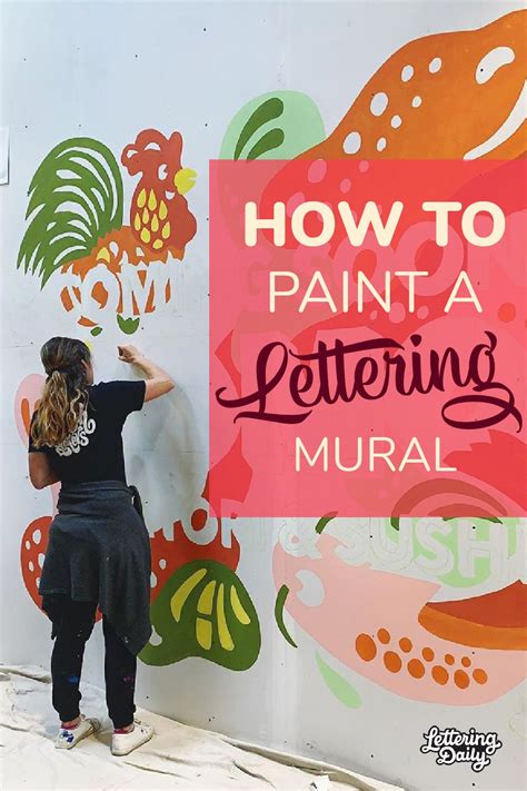 How To Create A Hand Lettering Mural 2019 Lettering Daily