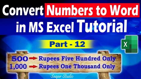 How To Convert Number To Words In Ms Excel Using Spellnumber Formula