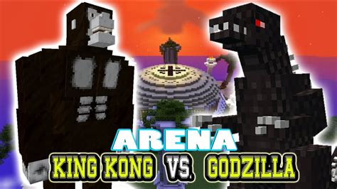 Godzilla vs king kong in minecraft?! Minecraft Arena Battle KING KONG vs GODZILLA - MOB BATTLE ...