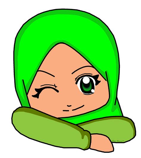 Gambar Kartun Muslimah Png Kantor Meme