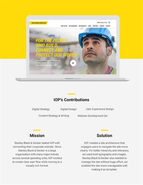 Hier vind je informatie over producten, verkooppunten, nieuws en klantenservice. Stanley Black & Decker Corporate Website Redesign on ...