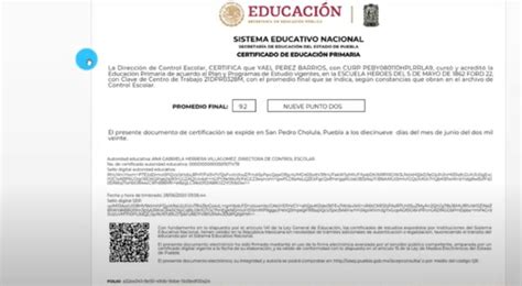 Sep Certificado De Secundaria En Lnea Escuelas Mxico