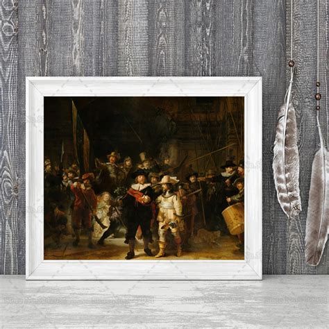 The Night Watch By Rembrandt Oil Painting Printed On Canvas