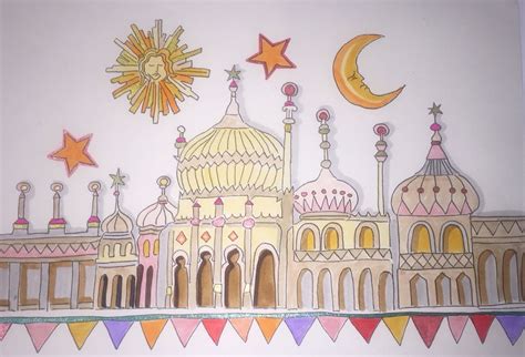 Brighton Pavilion Drawing By Lizzie Reakes Devian Art Teaching