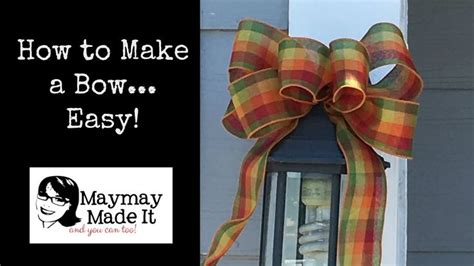 You Can Make Beautiful Bows Easy Christmas Bows Diy Bow How To Make