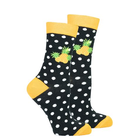 Womens Pineapple Dot Socks Socks N Socks