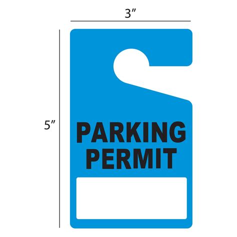 Free Printable Parking Permits Free Printable A To Z