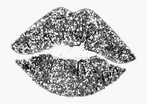 Transparent Silver Glitter Lips Png Silver Glitter Luxury Sparkling