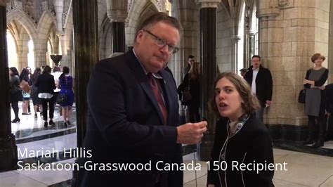 Mariah Hillis Saskatoon Grasswood Canada 150 Award Youtube