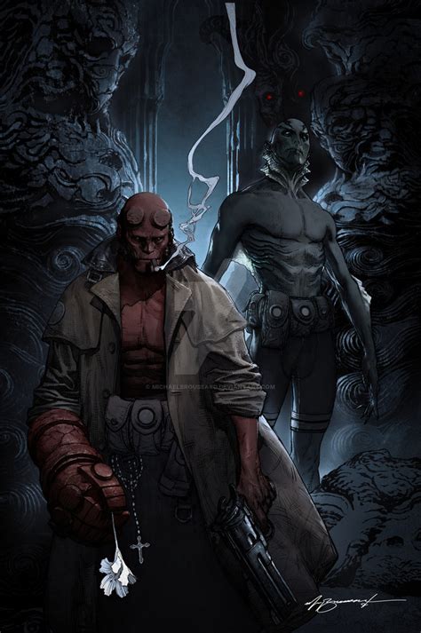 Free Download Hellboy By Michaelbroussard 729x1097 For Your Desktop