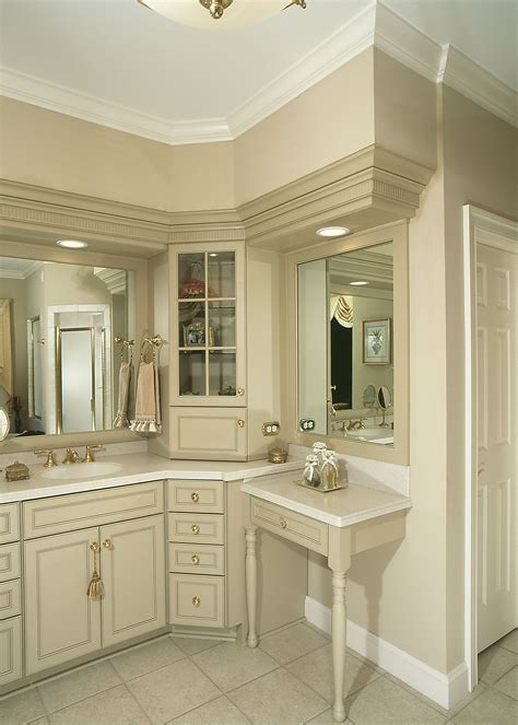 Custom Wood Products Bathroom Cabinets Corner Cabinet And Vanity