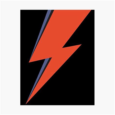 David Bowie Lightning Bolt Photographic Prints Redbubble