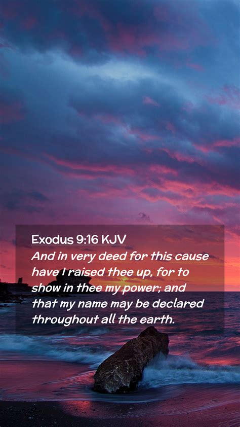 Exodus 916 Kjv Mobile Phone Wallpaper And In Very Deed For This