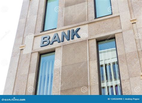 Modern Bank Building Stock Photo Image Of Edifice Angle 124526998