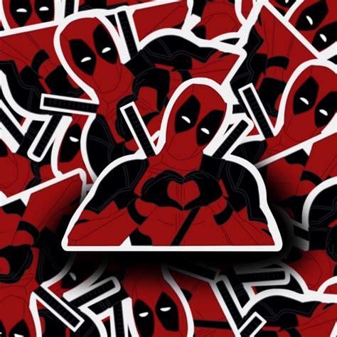 Deadpool Sticker Pack Etsy