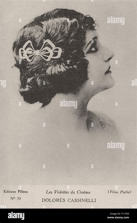 Promotional Photography Of Dolores Cassinelli Silent Movie Era Stock