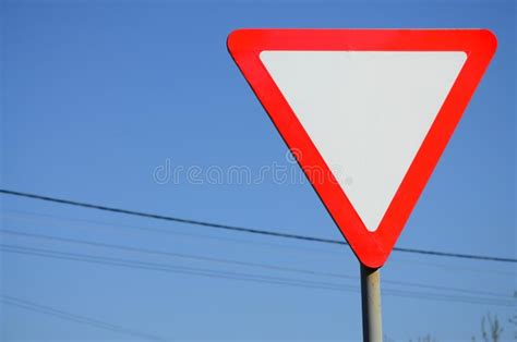 Blank Yellow Street Sign Stock Photo Image Of Pole Metal 12724746
