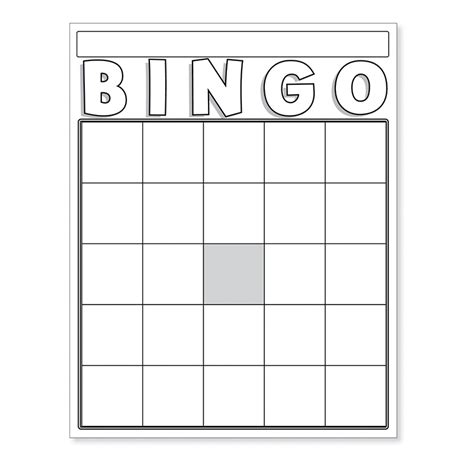 Hygloss® Blank Bingo Cards White
