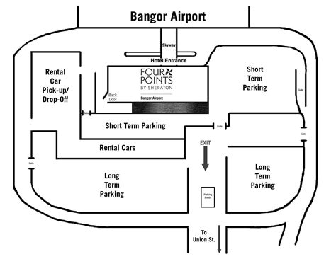 Did you know that not every bangor office in maine offers the same services? Parking Map | Bangor, Airport hotel, Airport