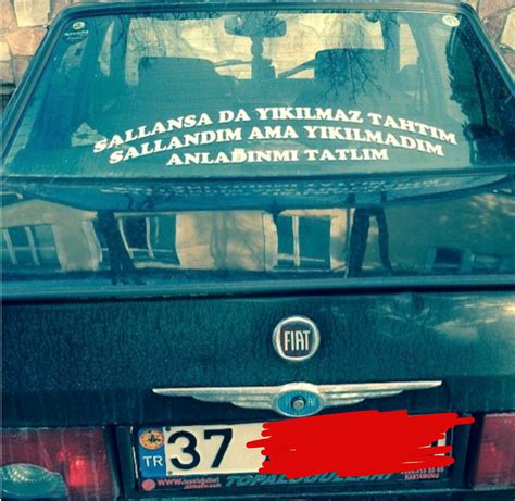 araba arkasına yazılan sözler