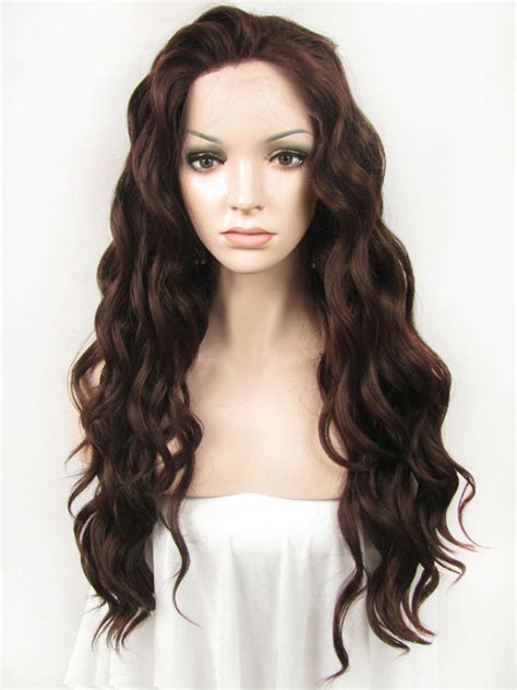 Synthetic Wigs Long Wavy Auburn 24 Lace Front Wigs Vgw05033 Vivhair