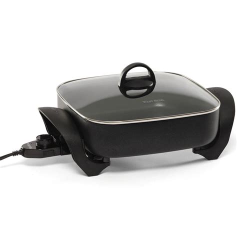 skillet electric bend west deep inch extra square nonstick skillets depot cuisinart elite discontinued manufacturer lid homedepot kitchen cord replacement