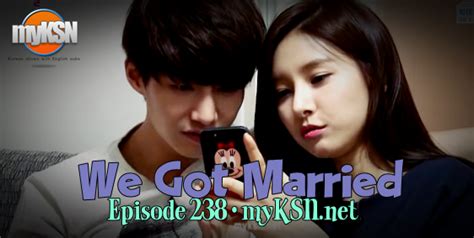 Jaerim making romantic guess on finding soeun's hand at the blindfolded game. Korean Entertainment: We got married EP 238 [Eng Sub ...