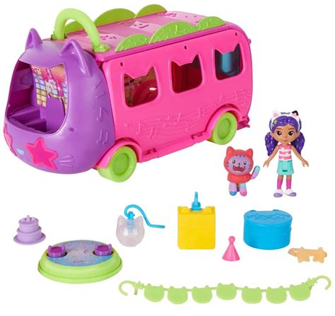 Buy Gabbys Dollhouse Purrfect Party Bus Playset At Mighty Ape Nz