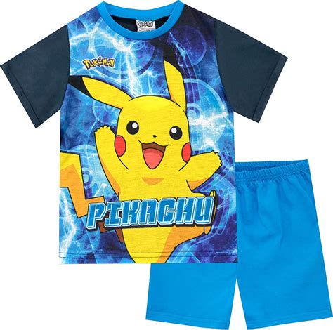 Pokemon Jungen Pikachu Schlafanzug Amazonde Bekleidung