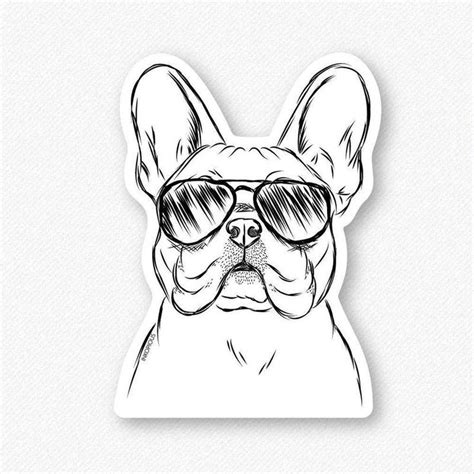 Franco The French Bulldog Decal Sticker French Bulldog Art French