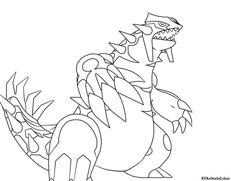 Legendary pokemon mega eevee pokemon coloring pages. Primal Groudon Pokemon Coloring Pages Sketch Coloring Page ...