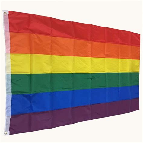 large 5ft x 3ft gay pride rainbow flag uk diy and tools