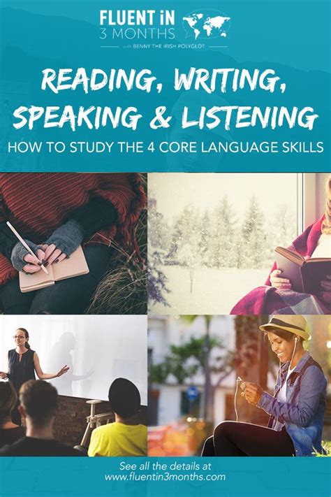 Reading Writing Speaking And Listening The 4 Basic Language Skills