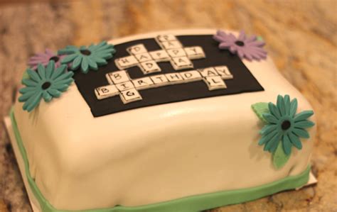 Crossword Puzzle Cake - Sweet Smorgasbord