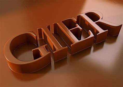 Close Up Of Single Word In Brown Stock Images