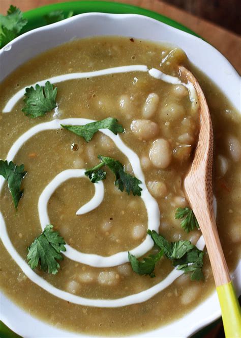 Spicy Chili Verde With White Beans And Optional Chicken