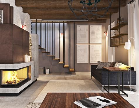 Studio Apartment Design With Industrial Decor Looks So Minimalist And