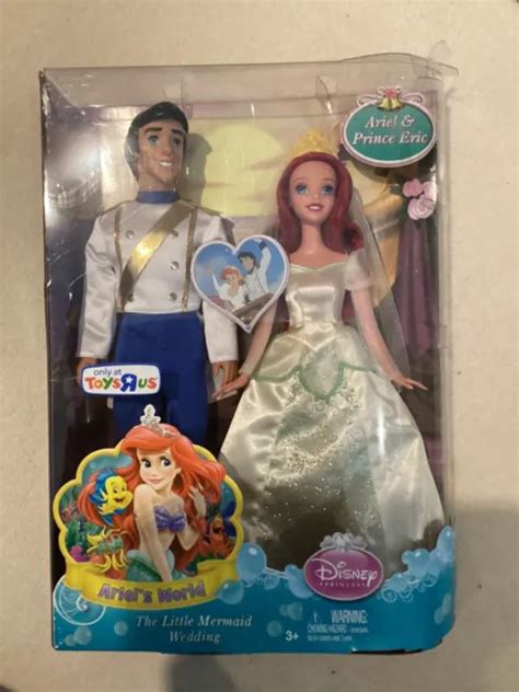Disney Little Mermaid Princess Ariel And Prince Eric Wedding Deluxe