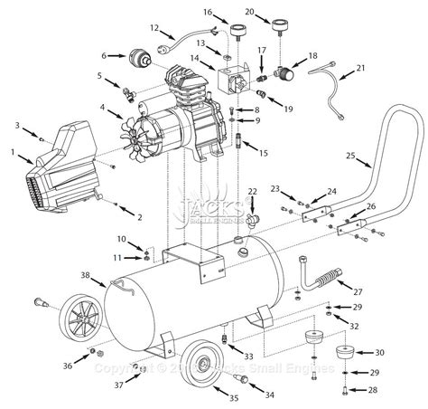 Campbell Hausfeld Hl Parts Diagram For Air Compressor Parts