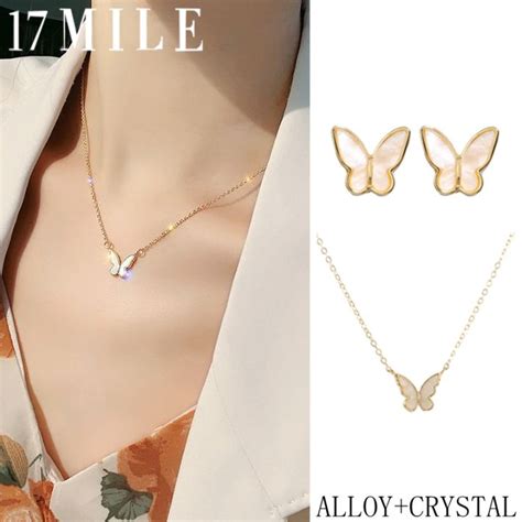 17MILE Elegant Temperament Crystal Butterfly Earring Fashion Luxury