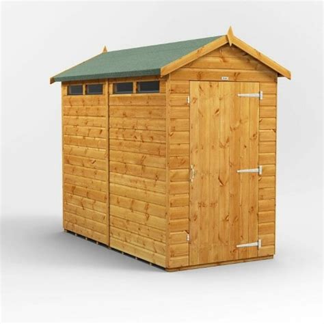 Power Apex Security Shed 8x4 Garden Sheds Atlantic Timber