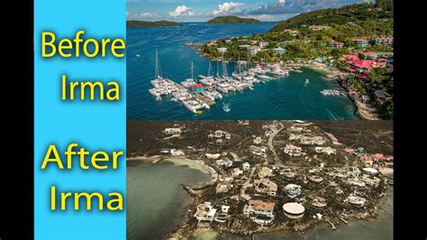 Hurricane Irma Before And After Leverick Bay Virgin Gorda British