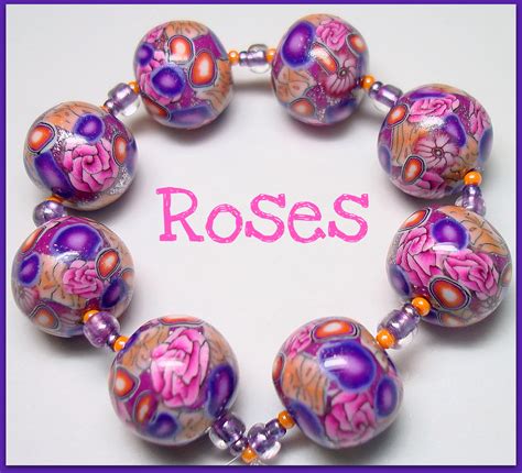 Beadazzle Me Polymer Jewelry Polymer Clay Millifiore Round Beads