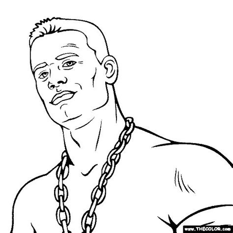 John Cena Coloring Page John Cena Coloring Coloring Pages Art