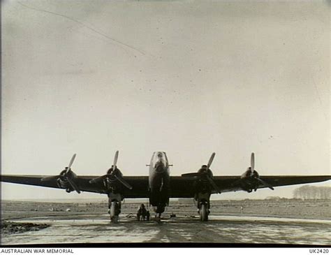 Yorkshire England 1944 12 13 Front View Of A Halifax Aircraft Of No