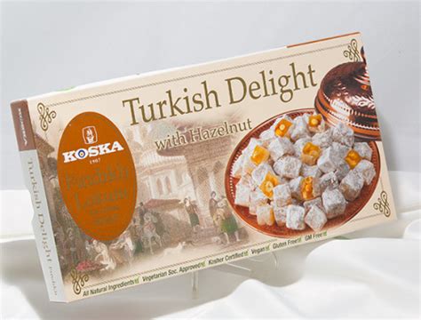 Koska Turkish Delight With Hazelnut Halal Natural Ingredients