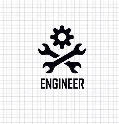 Engineer Vector Svg Dxf Png Cricut Cameo Mechanical Etsy