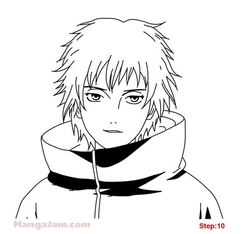 How To Draw Sasori From Naruto